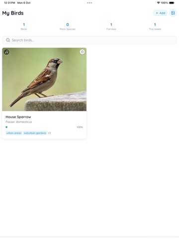 Bird Identifier - Birdie
