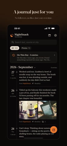 NightSnack: Private Journal screenshot 1