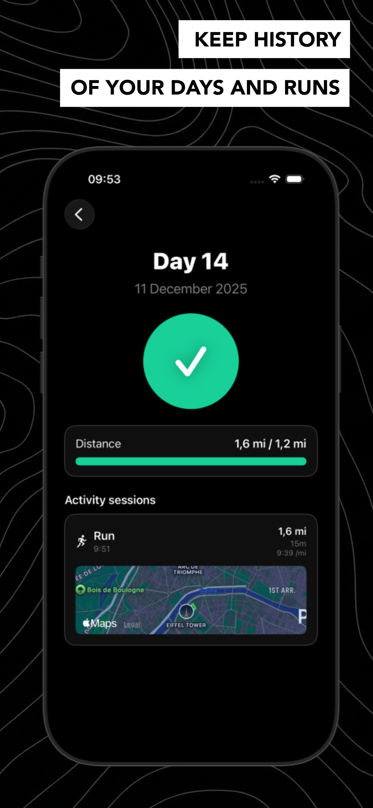 30 Days Running: Habit Streak