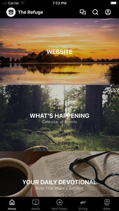 The Refuge Church Milam iPhone screenshot
