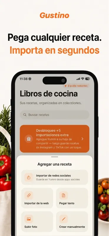 Gustino: Recetas y Menú screenshot 2 of 6