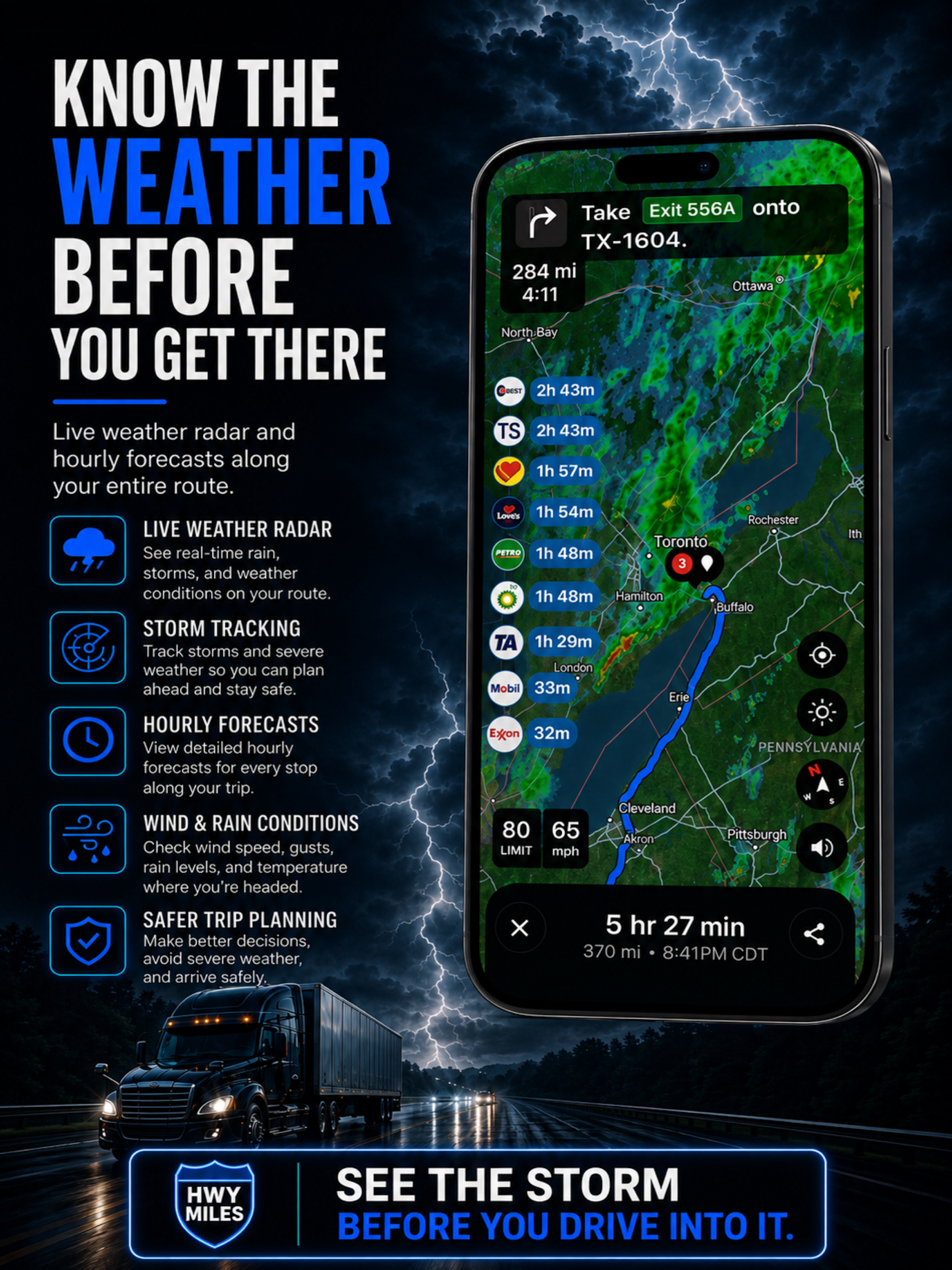 Highway Miles: Truck GPS screenshot 14