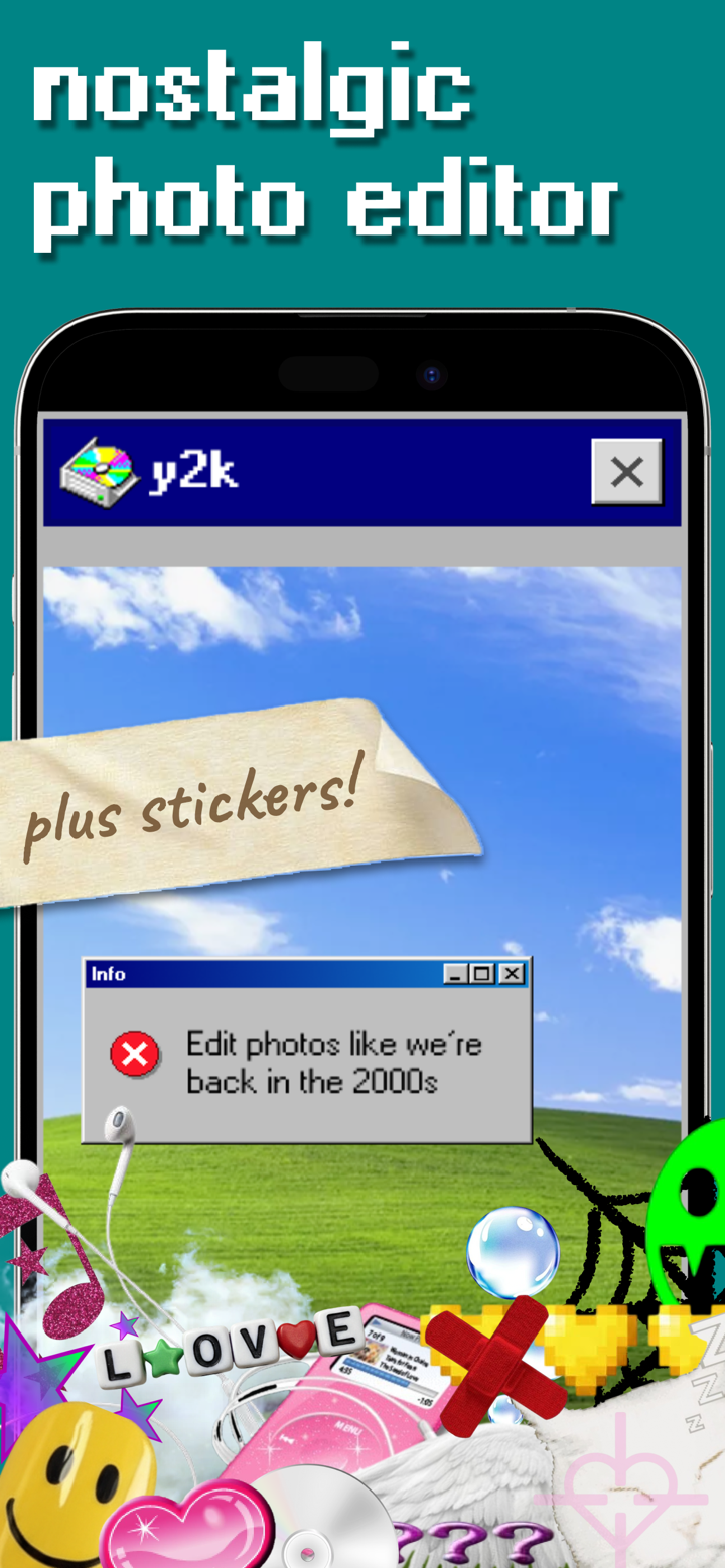 y2k: 2000s photo editor screenshot 1