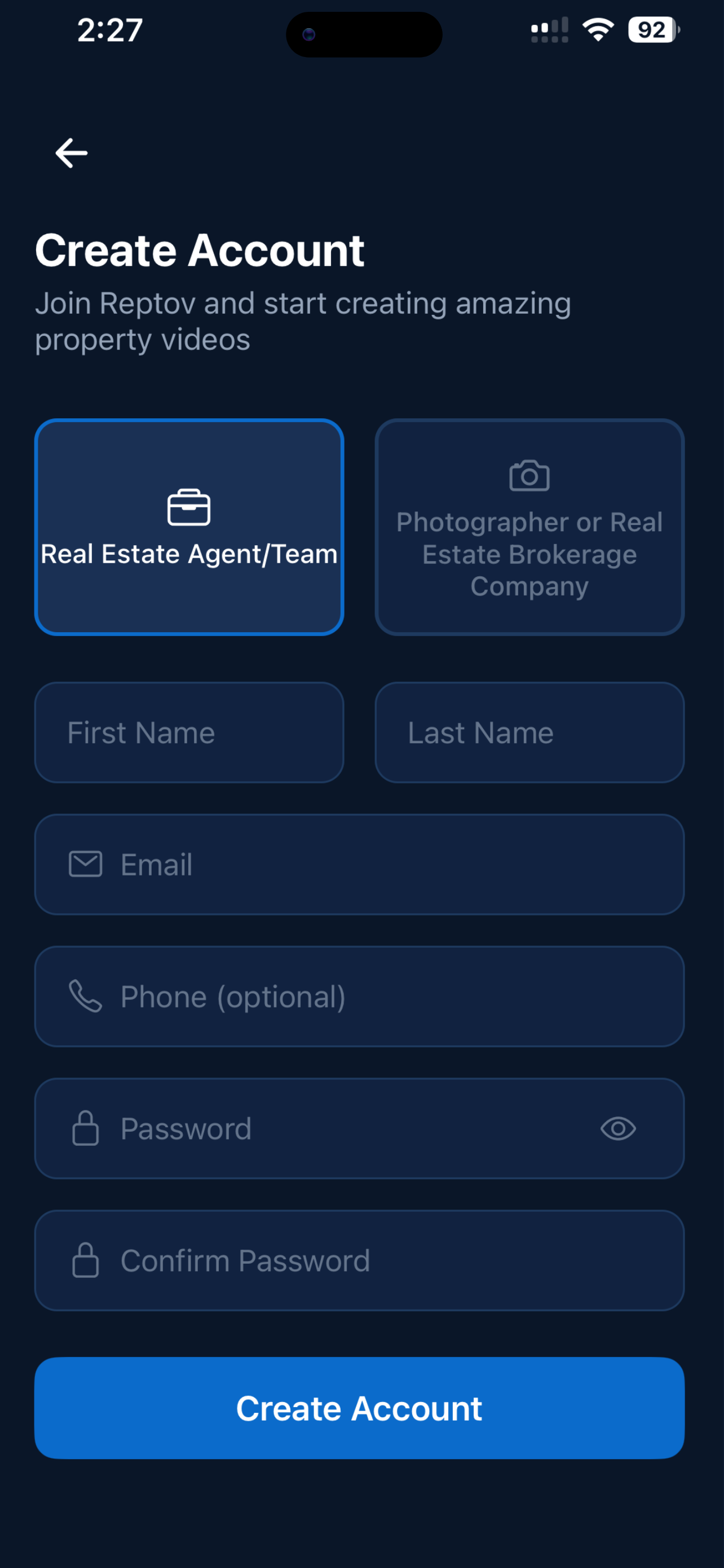 Reptov Real Estate Video