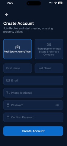 Reptov Real Estate Video iPhone screenshot