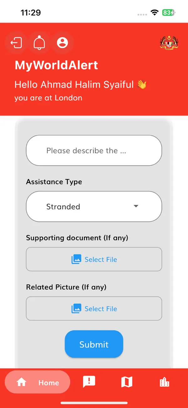 #6. MyWorldAlert (iOS) Podle: JABATAN DIGITAL NEGARA (JDN)