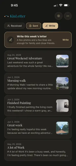 KinLetter screenshot 4