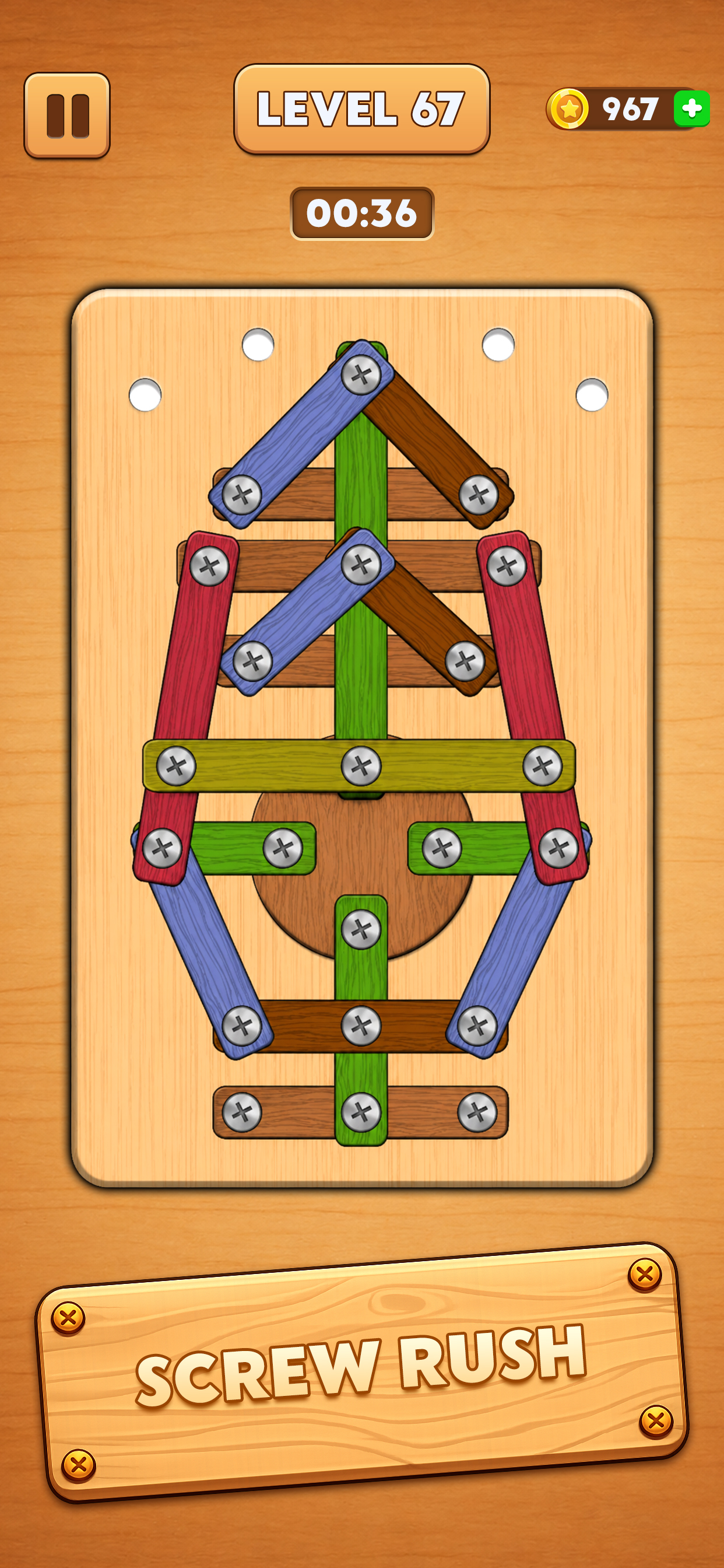 Woodoku IQ: Screw Pin Quest screenshot 6