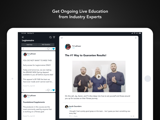Legionnaire Connect iPad screenshot 3 - Social Networking app