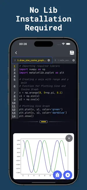 Python Coding Editor 3 IDE App iPhone screenshot 3
