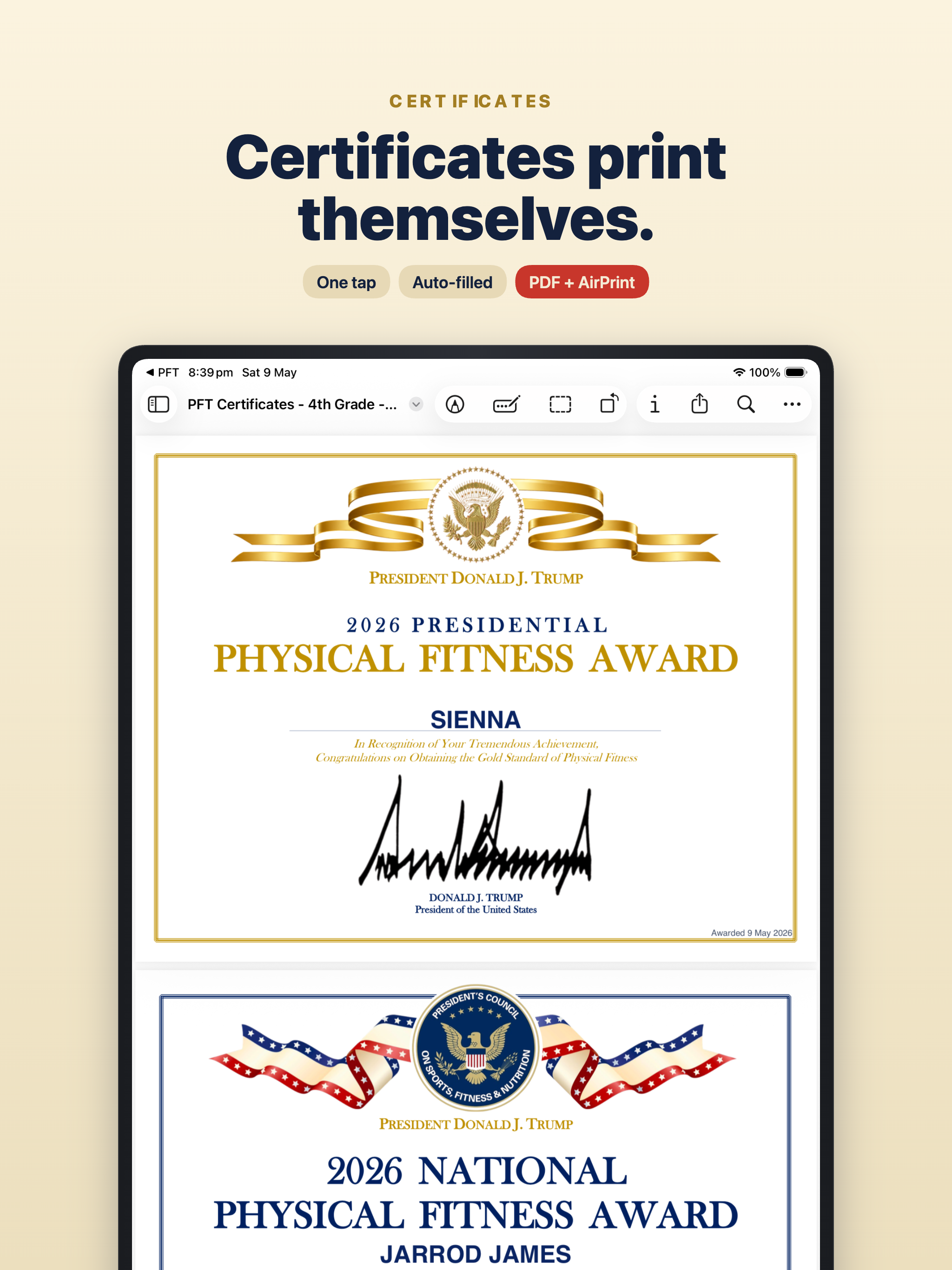 Presidential Fitness Tests screenshot 13
