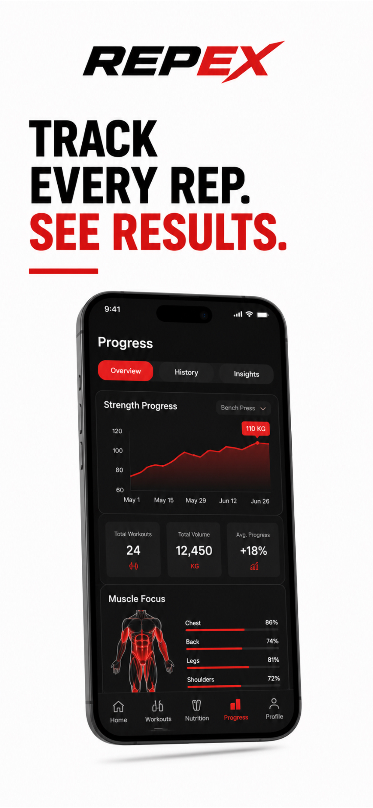Repex - All in one gym app screenshot 4