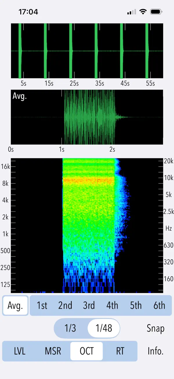 Screenshot #3 pour Reverb Time Analyzer