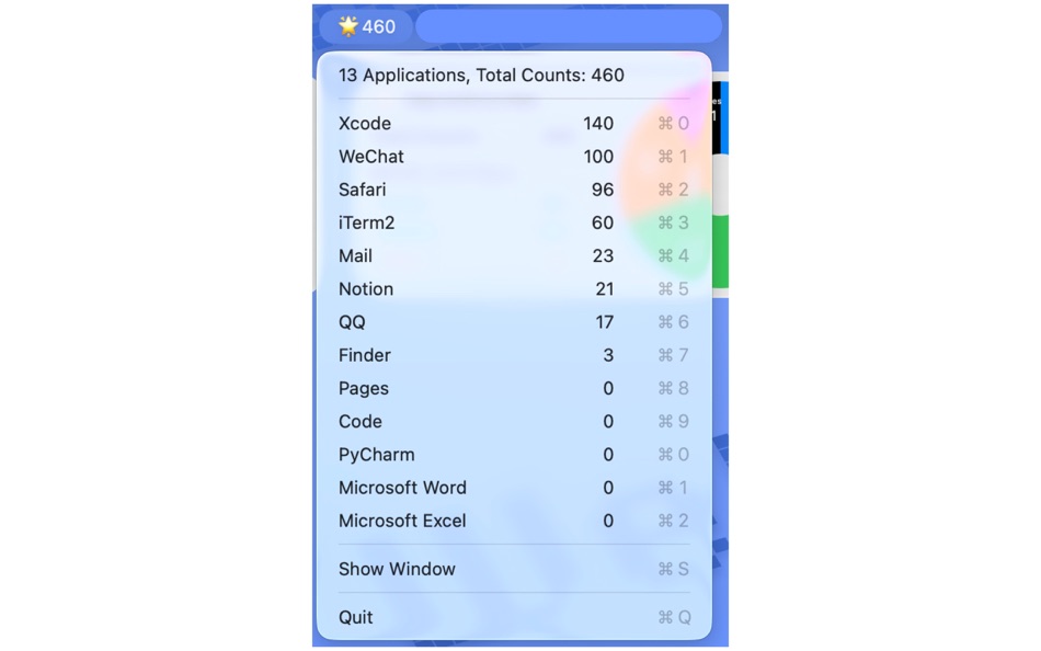 #4. InputsCounter (macOS) 由: 哲铭 尹