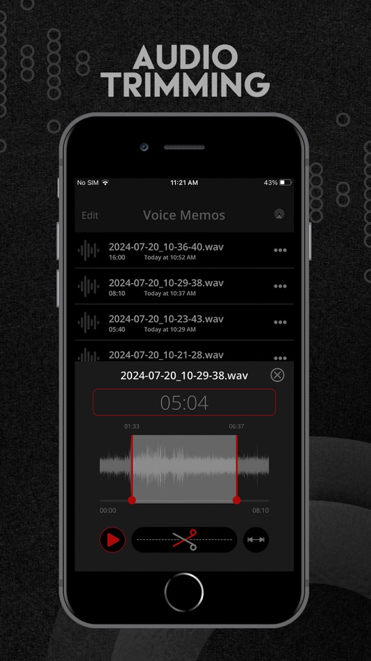 #5. Voice Recorder - Record & Edit (iOS) 由: LiveBird Tech Inc