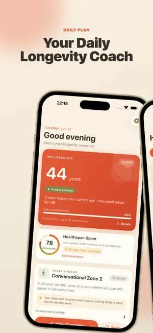 Longevity Coach: Healthspan screenshot 1
