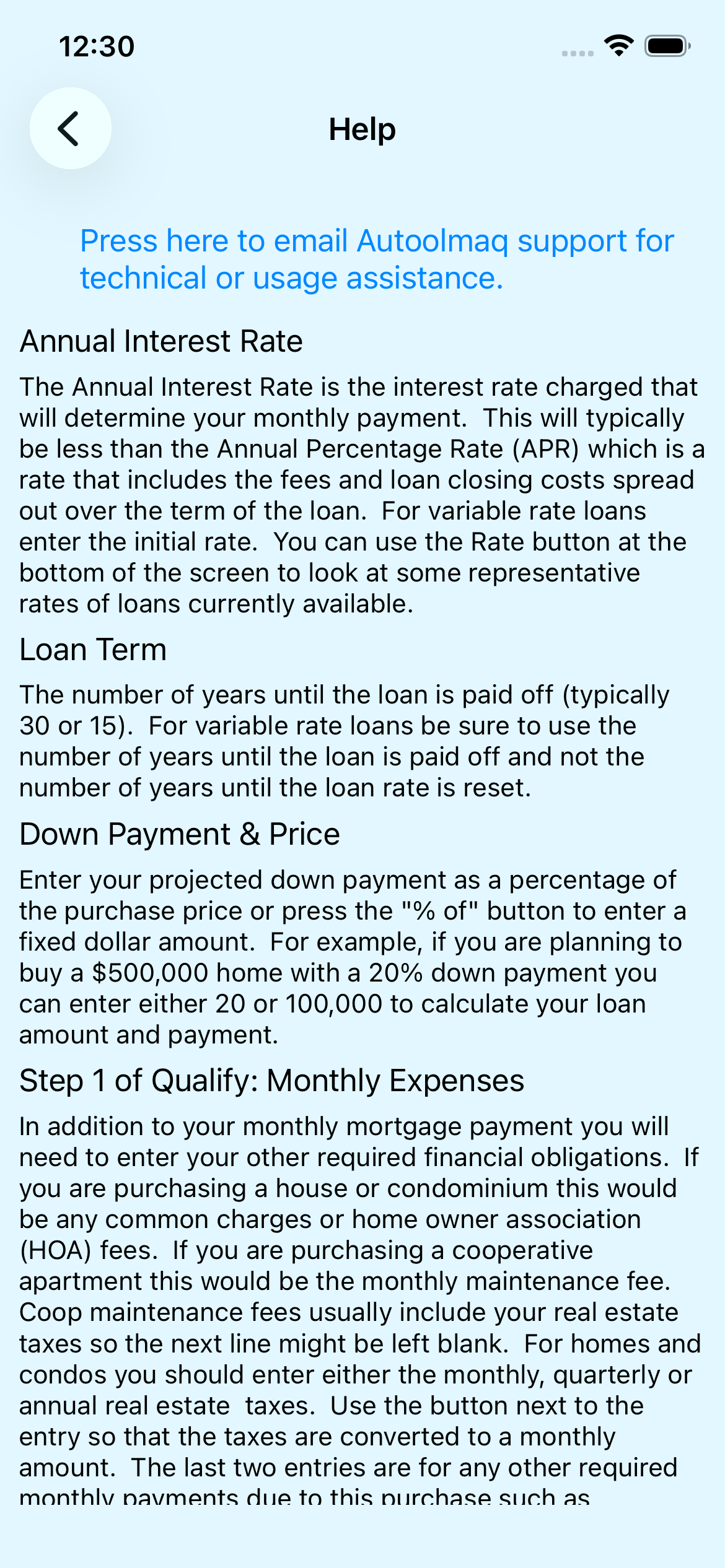 MortQ Mortgage Qualifier screenshot 8