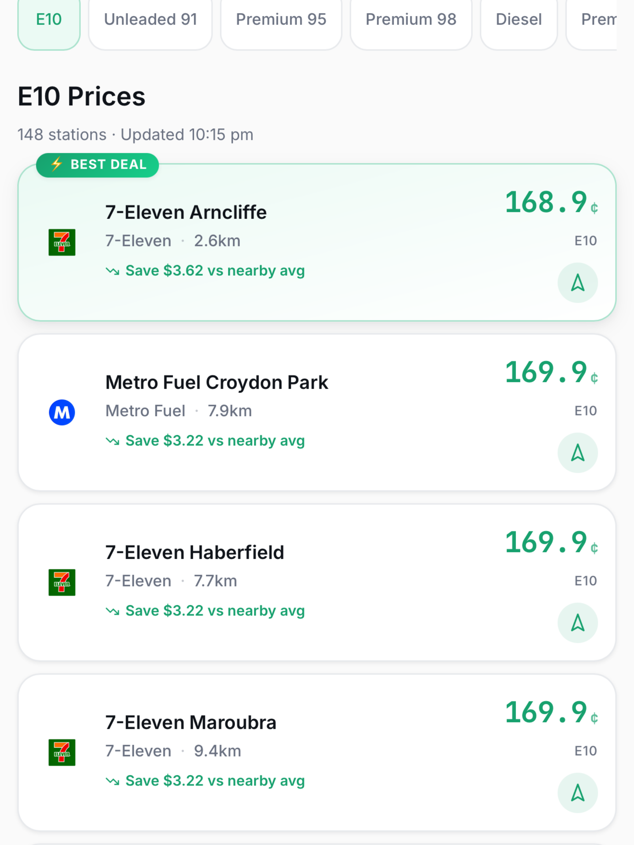 FuelFlow Cheap Fuel Finder screenshot 9