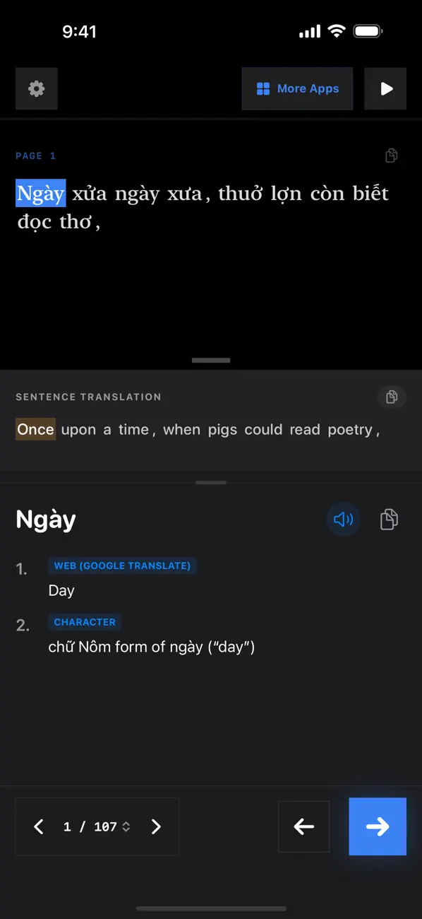 Screenshot #2 pour Three Little Pigs Vietnamese