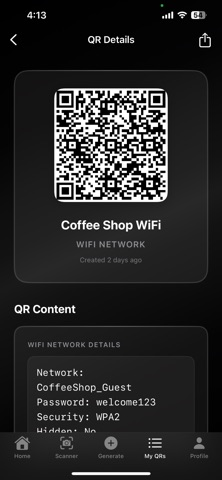 qwink - qr insights screenshot