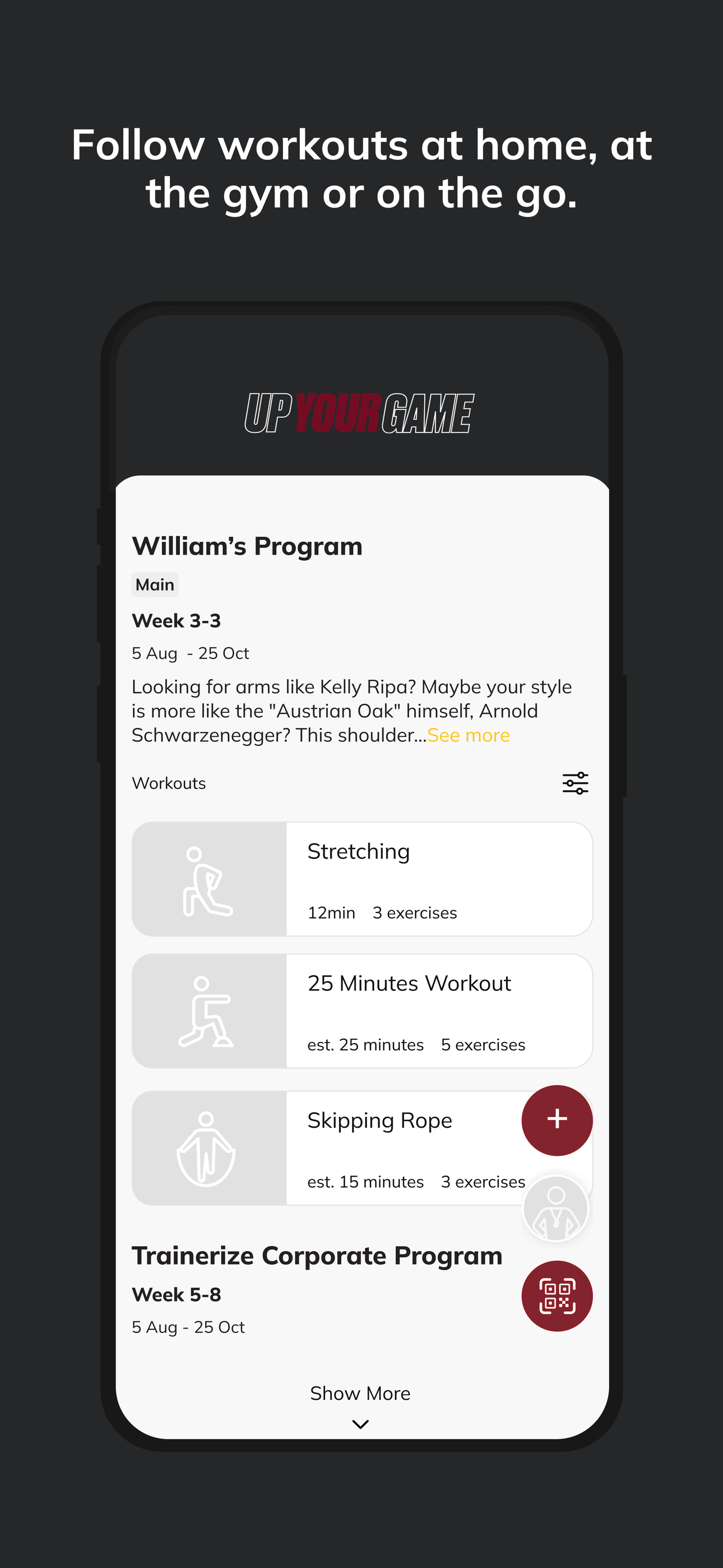 UPYOURGAMEFITNESS screenshot 3