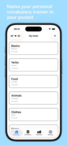 Namu – Learn Languages iPhone screenshot