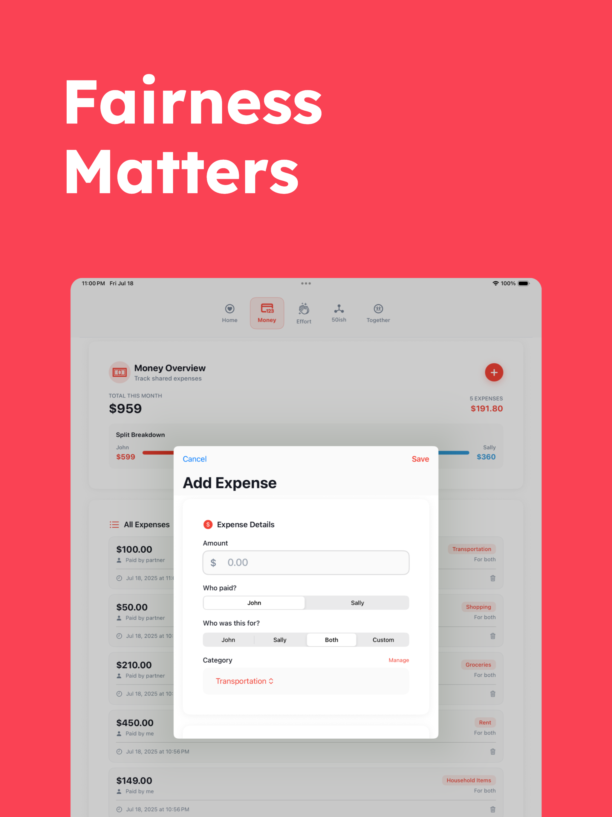 Expense Effort Tracker - 50ish