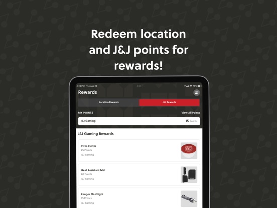 J&J Gaming – Player PAYBACK® iPad screenshot 5 - Entertainment app