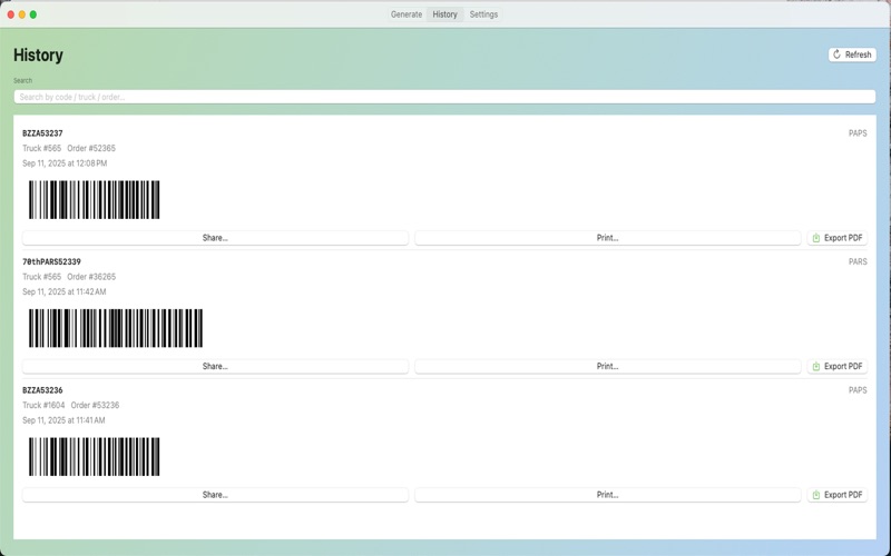 App screenshot