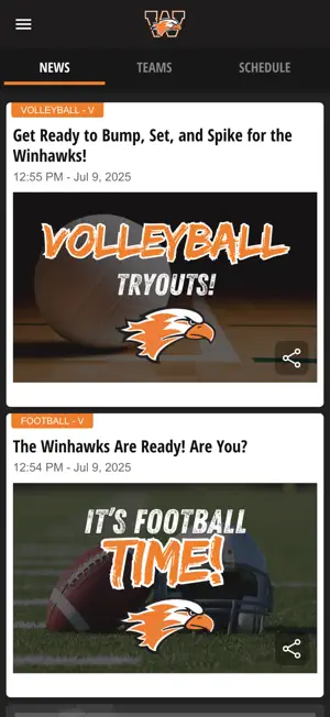 Winona Winhawks screenshot 2