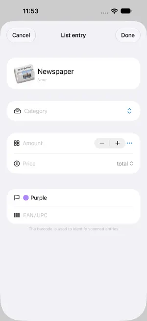 ShoppingList – Grocery List screenshot 2