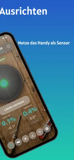 Screenshot von Wasserwaage & Werkzeugkasten auf dem iPhone 2
