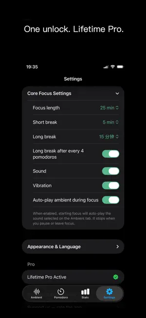 Pomodoro Focus & White Noise screenshot 4