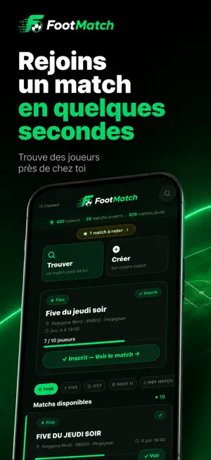 FootMatch - Football Amateur screenshot 1