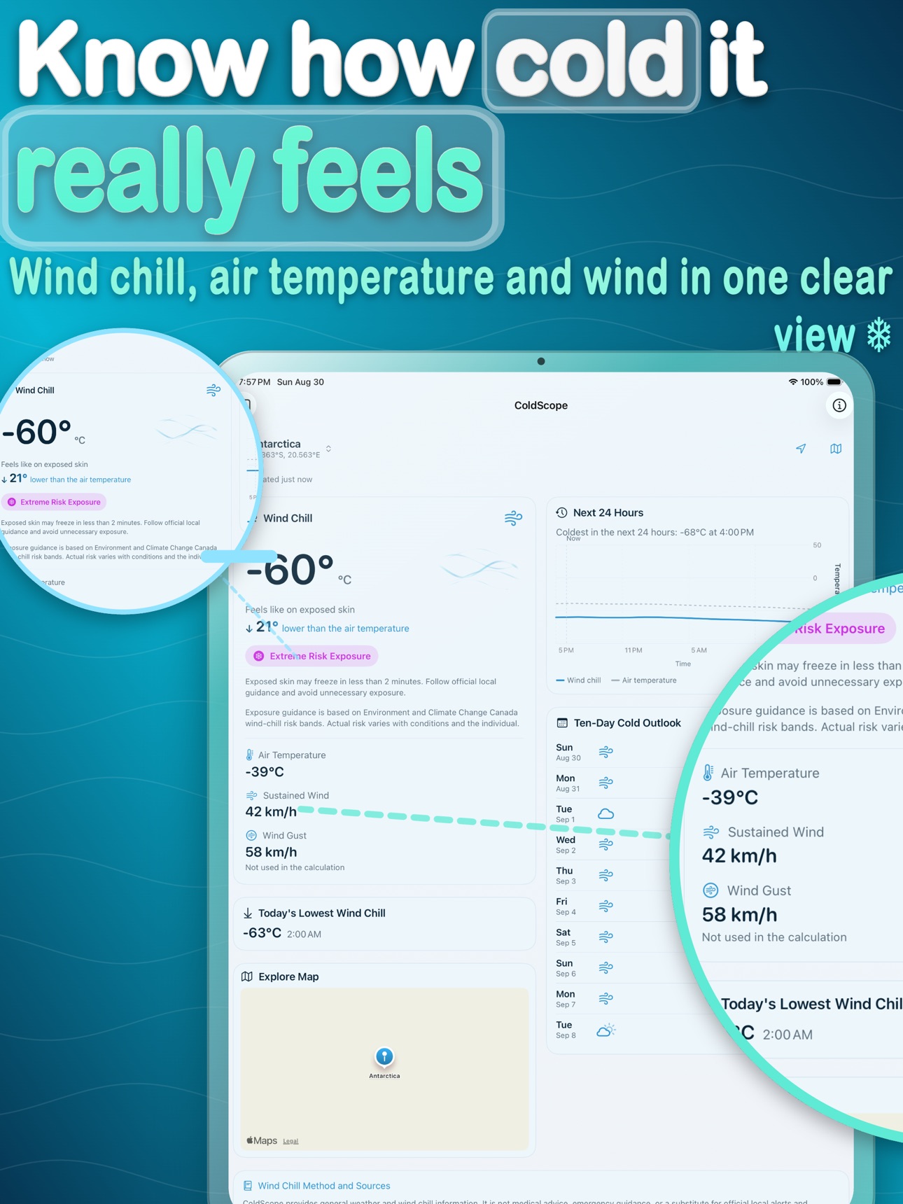 Screenshot 8 of ColdScope: Wind Chill Forecast