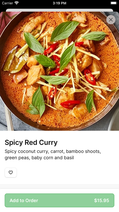 Mr. Thai To Go iPhone screenshot 4 - Food & Drink app