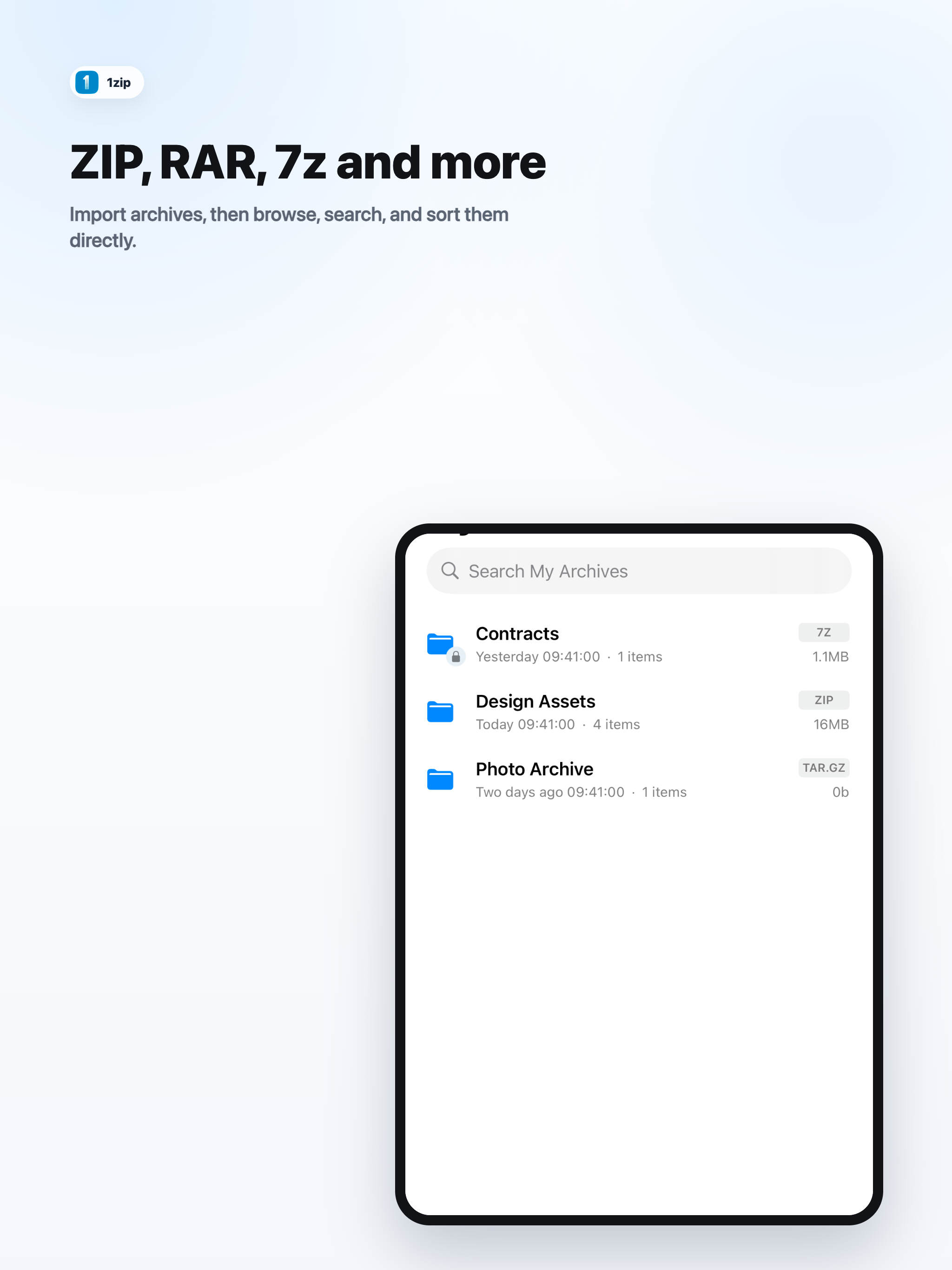 1zip screenshot 7