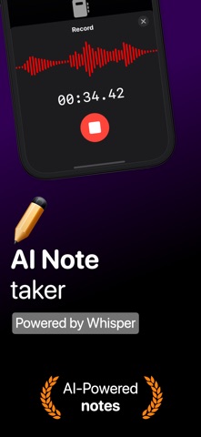 WellNoted: AI Lecture Recorder iPhone screenshot
