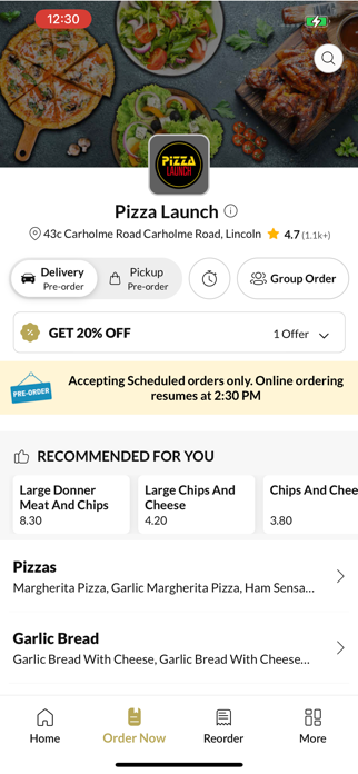Pizza Launch. Screenshot 2 of 4