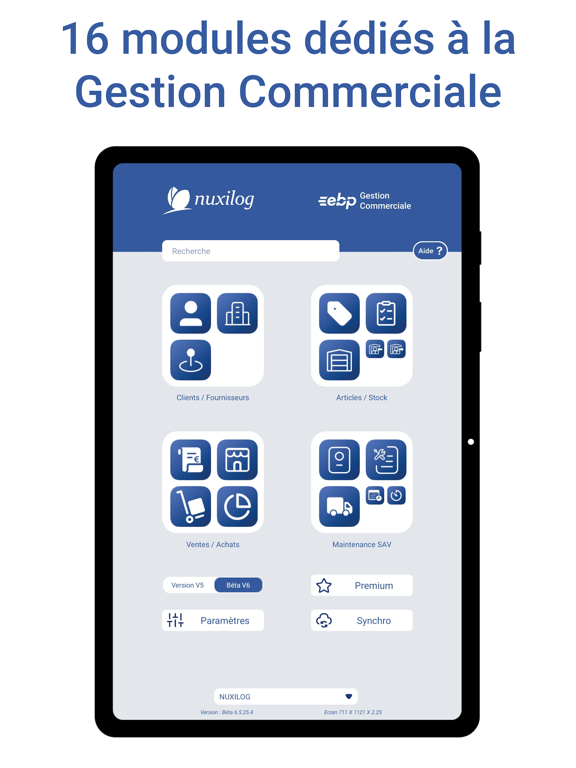 Screenshot #6 pour NuxiDev pour EBP Gestion Co.