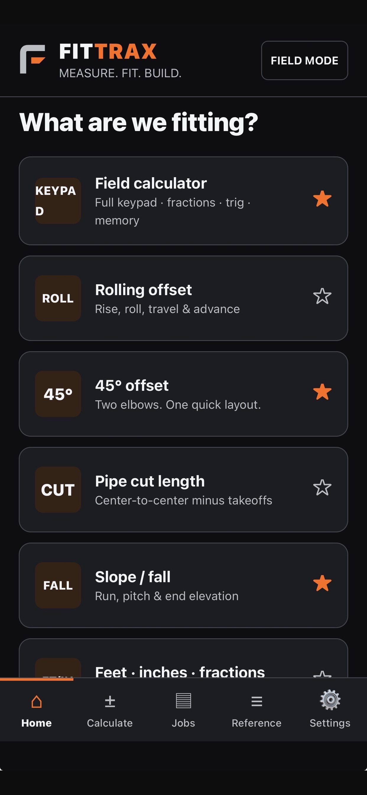 Screenshot 3 of FitTrax: Pipefitter Calculator