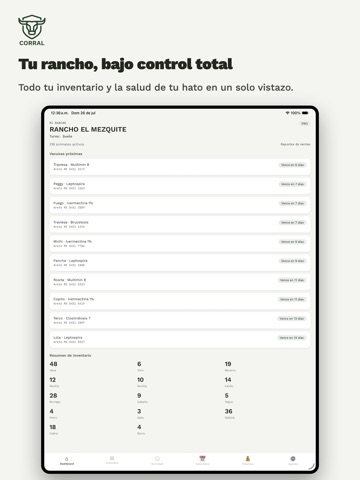 Corral: Control de Hato iPad screenshot