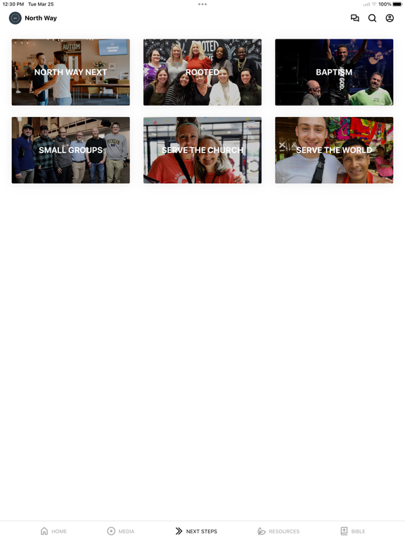 North Way Christian Community iPad screenshot 3 - Education app