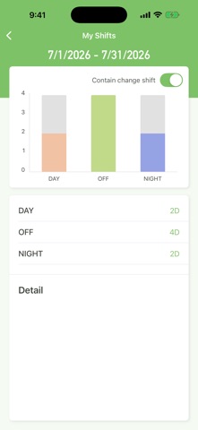 Selene: Shift Calendar iPhone screenshot