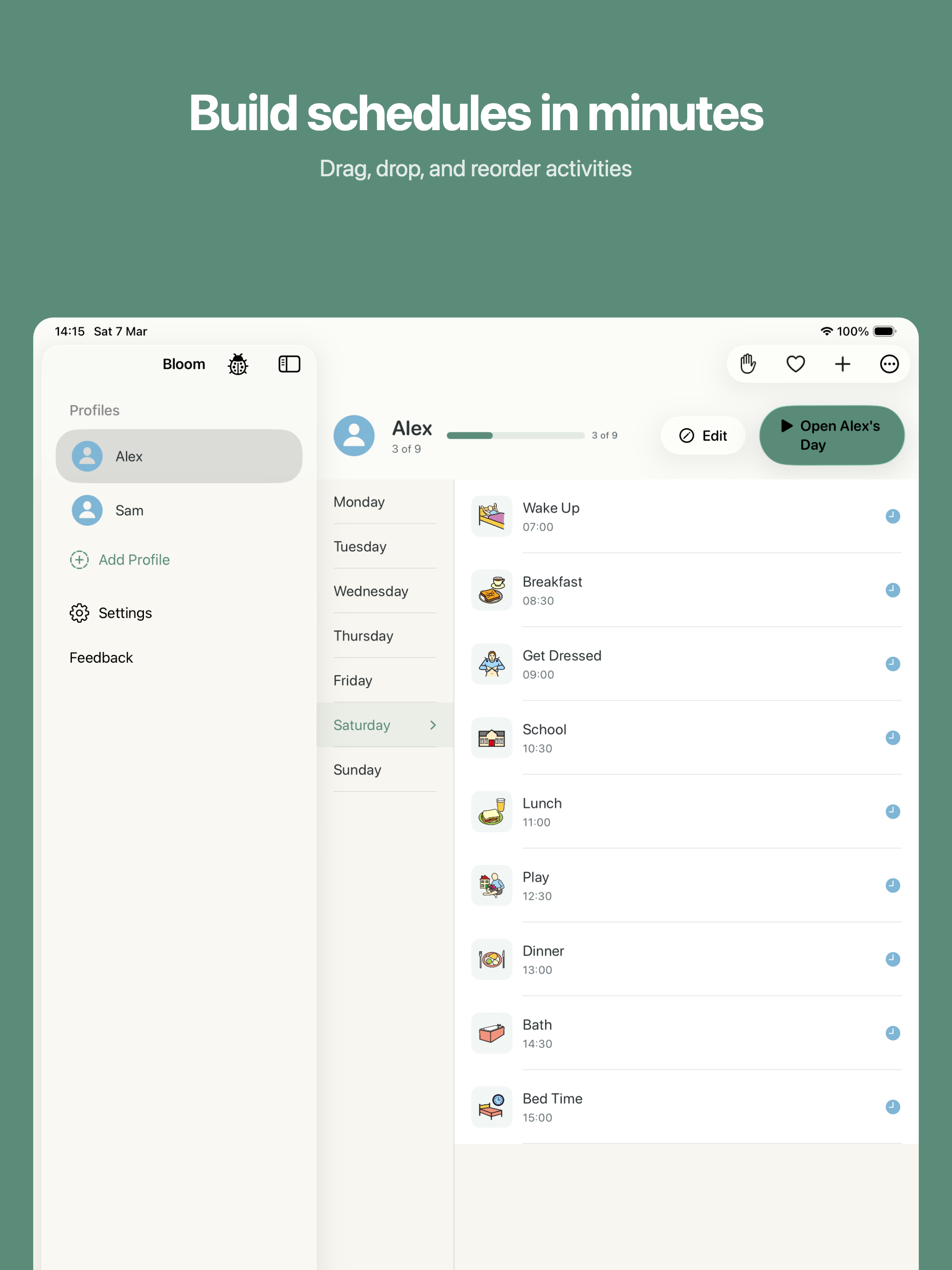 Bloom: Daily Routines