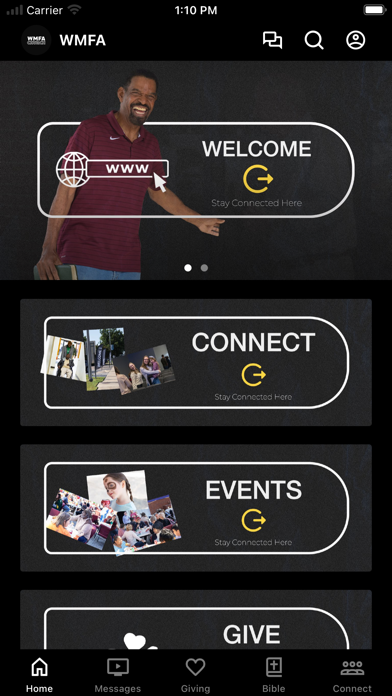 WMFA CHURCH app screenshot