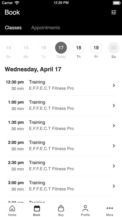 Effect Fitness Atlanta Screenshot