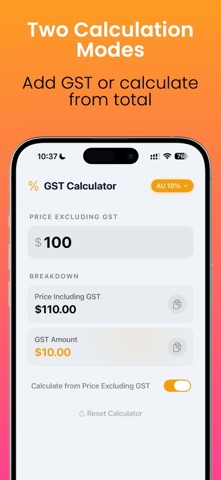 Aussie GST Calculator screenshot