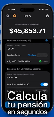 Ruta 73 - Pensiones iPhone screenshot