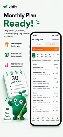 Vitfit: AI Calorie Counter screenshot